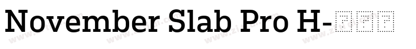 November Slab Pro H字体转换